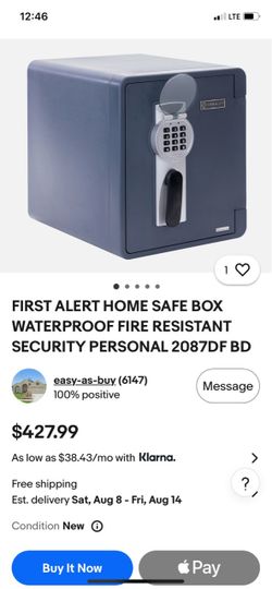 I am selling a fireproof safe, with a handle and wheels, it’s new and worth over $400, I’m only asking for $150, firm price.