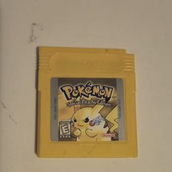 Pokemon Yellow Gameboy Cartridge Original