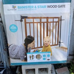Banister & Stair wood gate