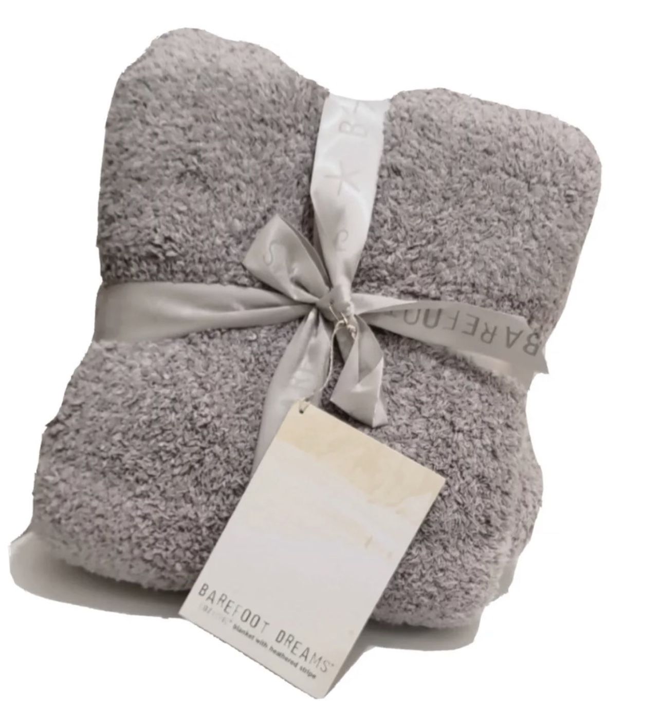 Barefoot Dreams Luxe Heathered Strip Throw Blanket New for Sale in Carson CA OfferUp