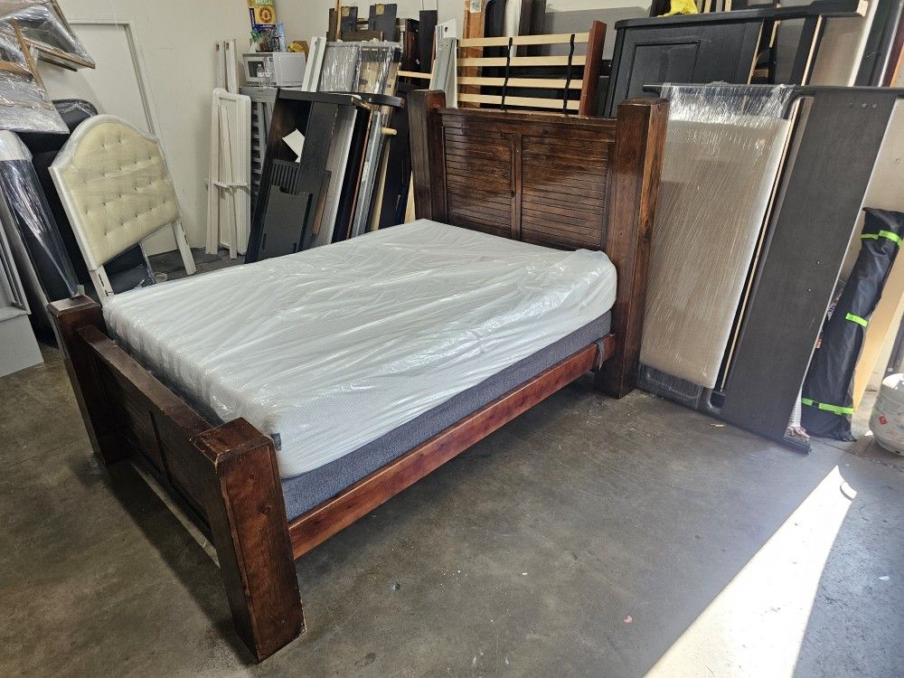 Queen Bed And Mattress
