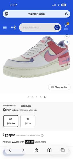 Nike Air Force 1 Shadow Sail/Coral Chalk/Sea Coral 6.5
