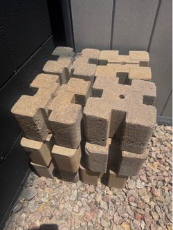 12 Concrete Planter Wall Blocks (8x8x5.25) - For Raised Garden Beds