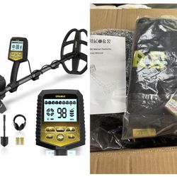 SAKOBS Metal Detector for Adults Professional – Higher Accuracy 9 Types of Metal Target Detection, 11" Waterproof Double-D Coil, New Upgraded DSP Chip