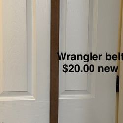 Wrangler Belt New $20.00 
