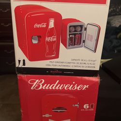 Coke and Budweisers Mini Fridges $45.00 Each or better offer