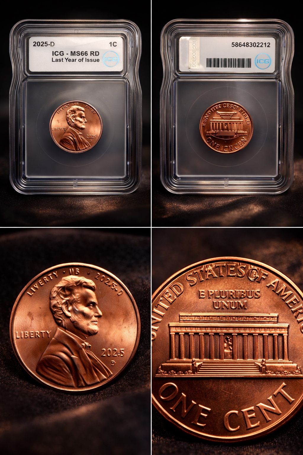 2025 - D Last Year Of Issue Lincoln Cent