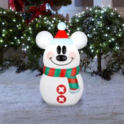 Mickey Mouse Snowman Blowmold From Lowes