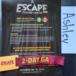 1 - ESCAPE HALLOWEEN 2 DAY GA