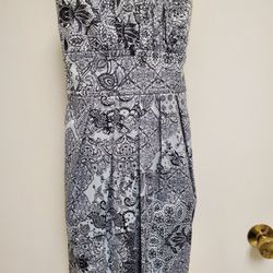 DRESS - BLACK AND WHITE COCKTAIL DRESS 