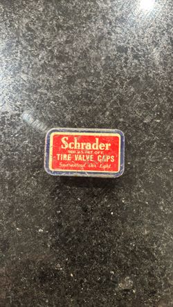 Vintage Schrader Tire Valve Caps