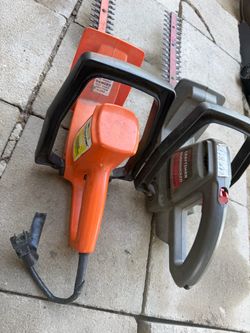 Electric hedge trimmers
