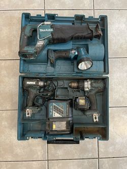 Makita Drill, Saw And Flashlight Kit