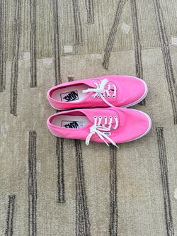 Vans Pale Pink Lace-Up Fashion Sneaker Women's Size