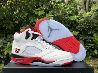Air Jordan 5 Retro Fire Red Sneakers