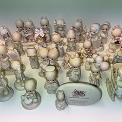 PRECIOUS MOMENTS PORCELAIN BISQUE FIGURINES COLLECTION