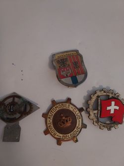 Antique car placks