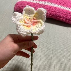 crochet handmade hibiscus flower