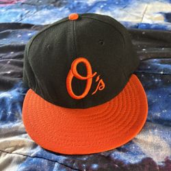 Baltimore Orioles Black New Era Fitted Size Authentic Collection Hat Cap 59Fifty Cool Base 