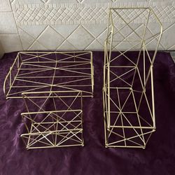 Desk Organizers In Gold 