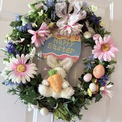 Happy Easter Wreath 