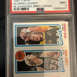 1980 Larry Bird ROOKIE CARD PSA 9
