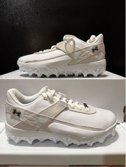 Size 7 Under Armour Harper 10 Pro TPU Baseball Cleats White (contact info removed)-101 Bryce