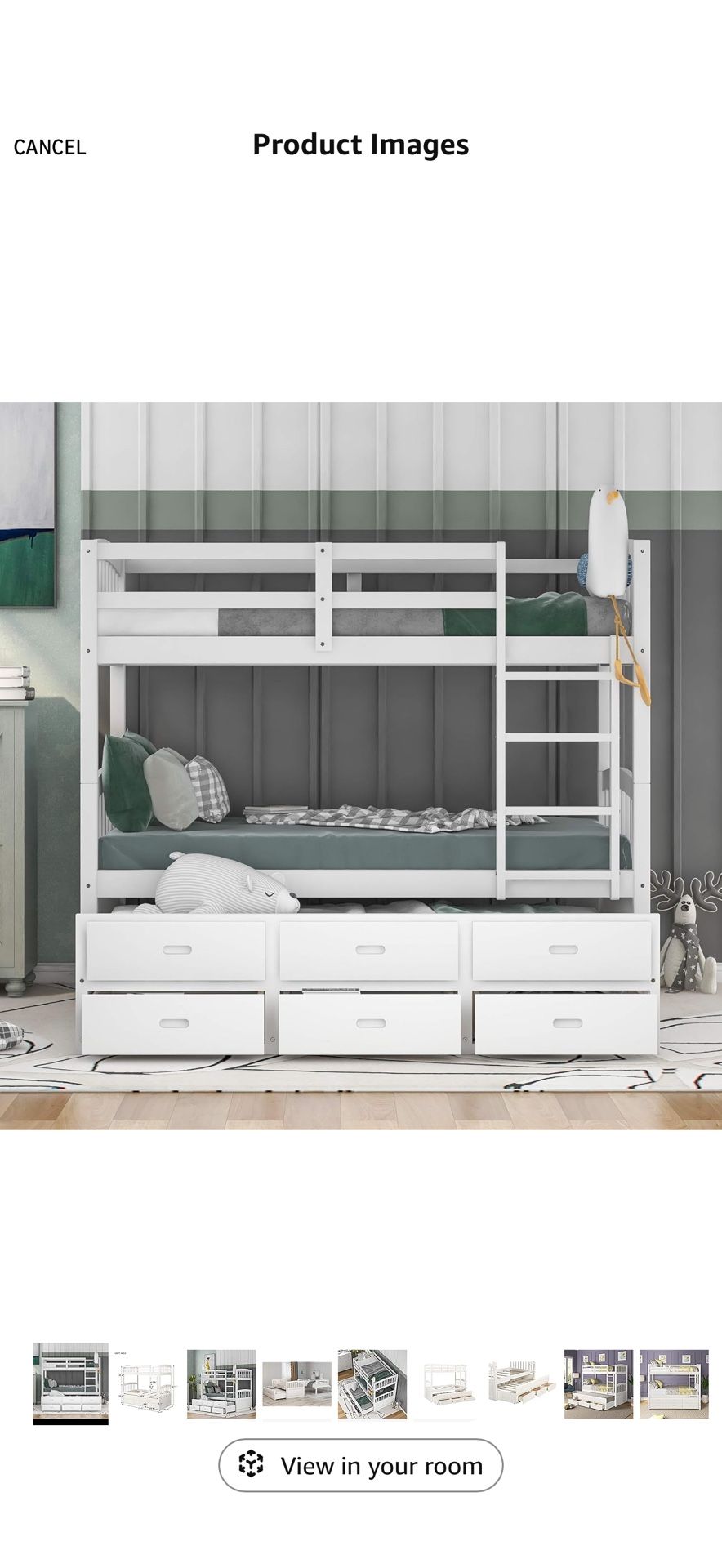 Twin Trundle Bunk Bed 