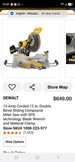 DEWALT 12-Inch Double Bevel Sliding Compound Miter Saw