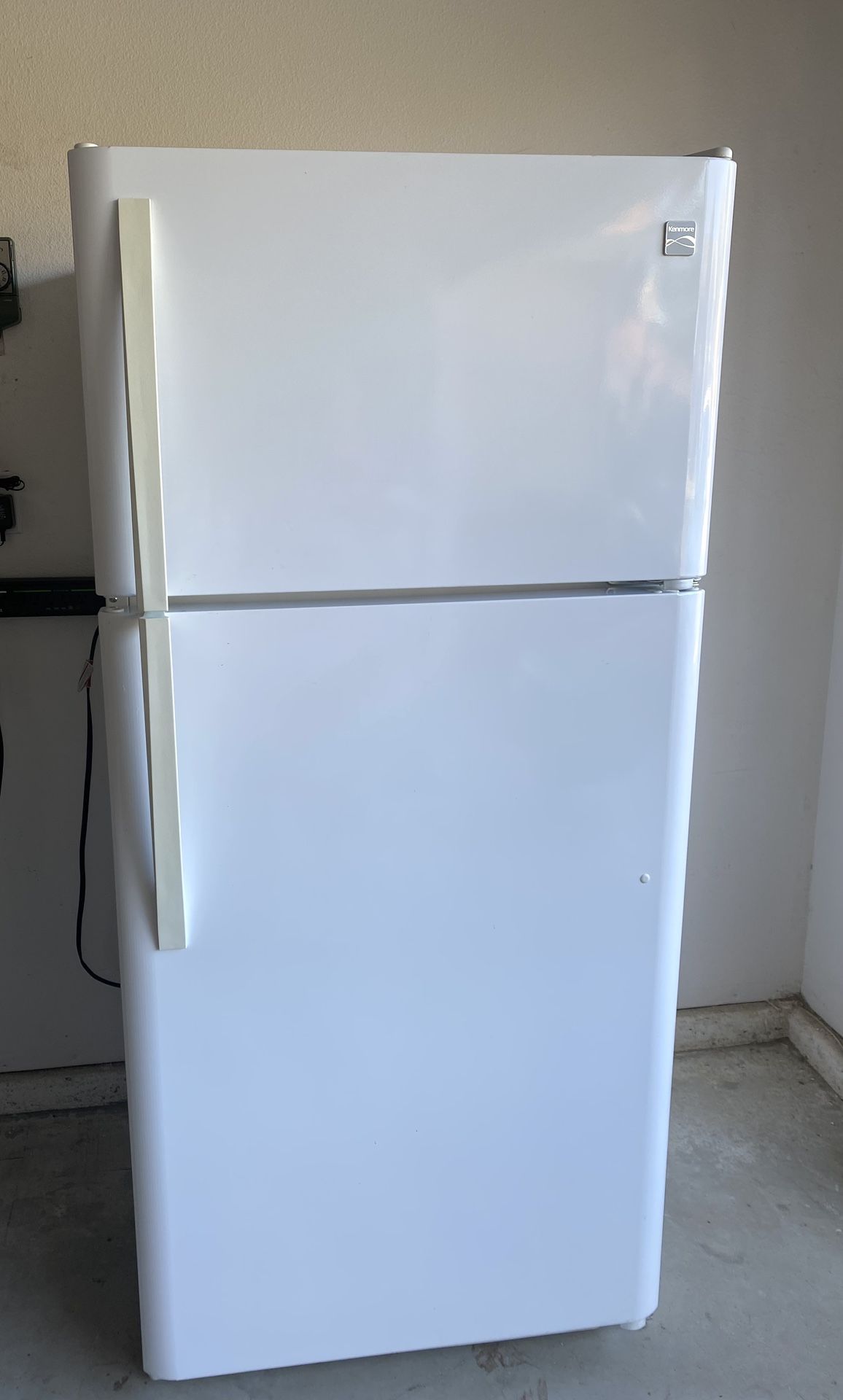 Ít Is Still Available . KENMORE Refrigerator White  Two Doors  Ice Maker 