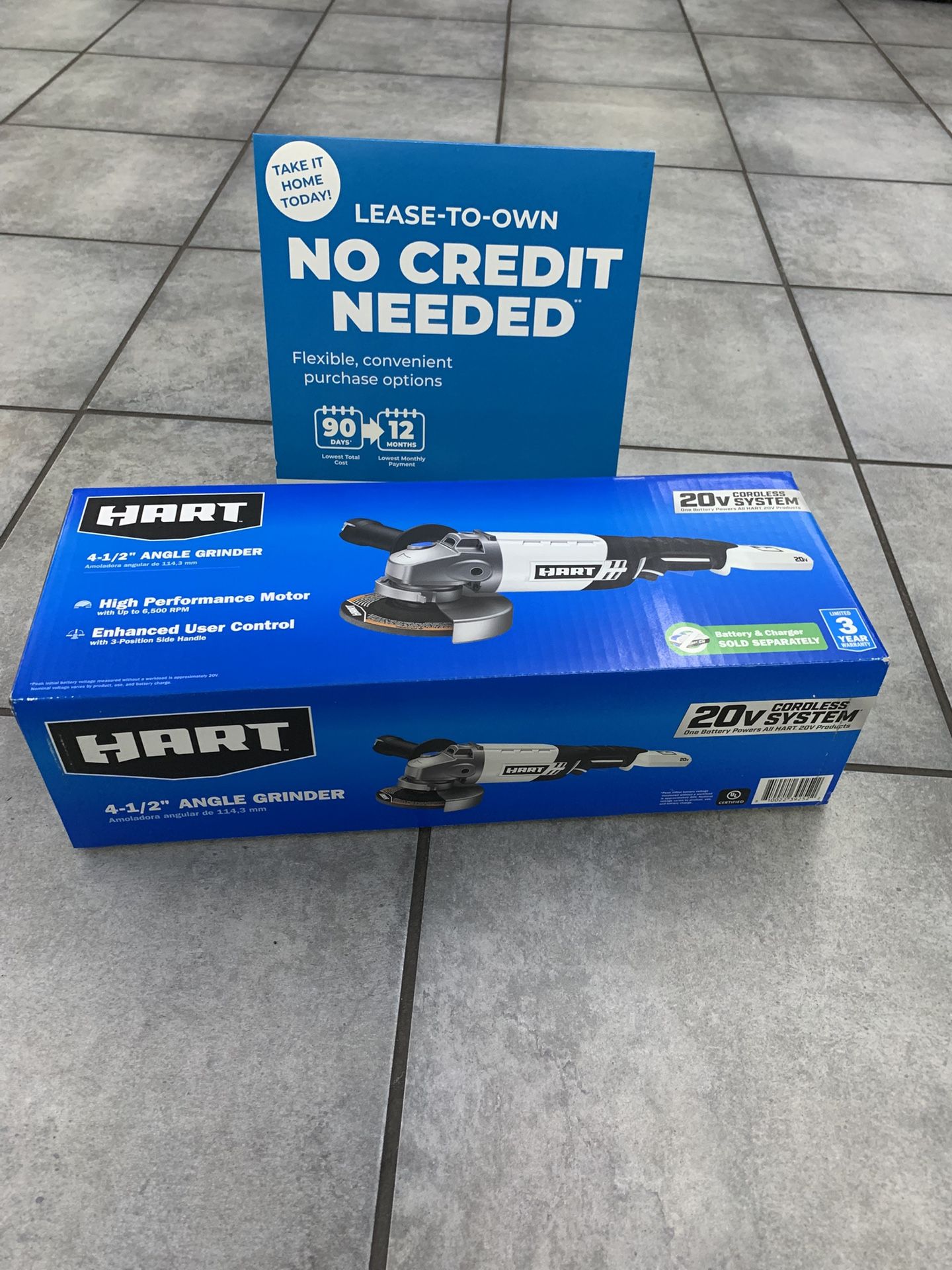 Hart 4-1/2” Angle Grinder