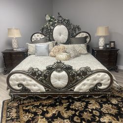 King Bed 2 Nightstands Dresser & Mirror $4500