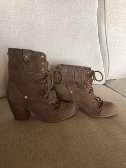 Tan boots (worn 2 ways) sz 6
