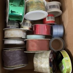 Craft Ribbons Lot. Mixed .. New & Used