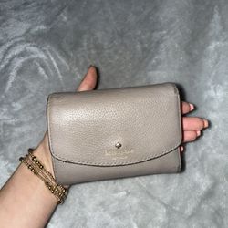 Kate Spade Trifold Wallet With Coin Pouch, Cash Section, And Card Holder