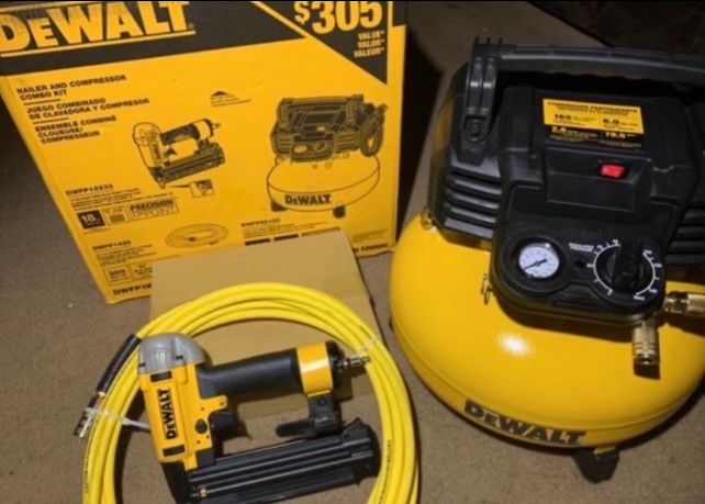 DeWALT 18 Gauge Brad Nailer and Heavy Duty Pancake Electric