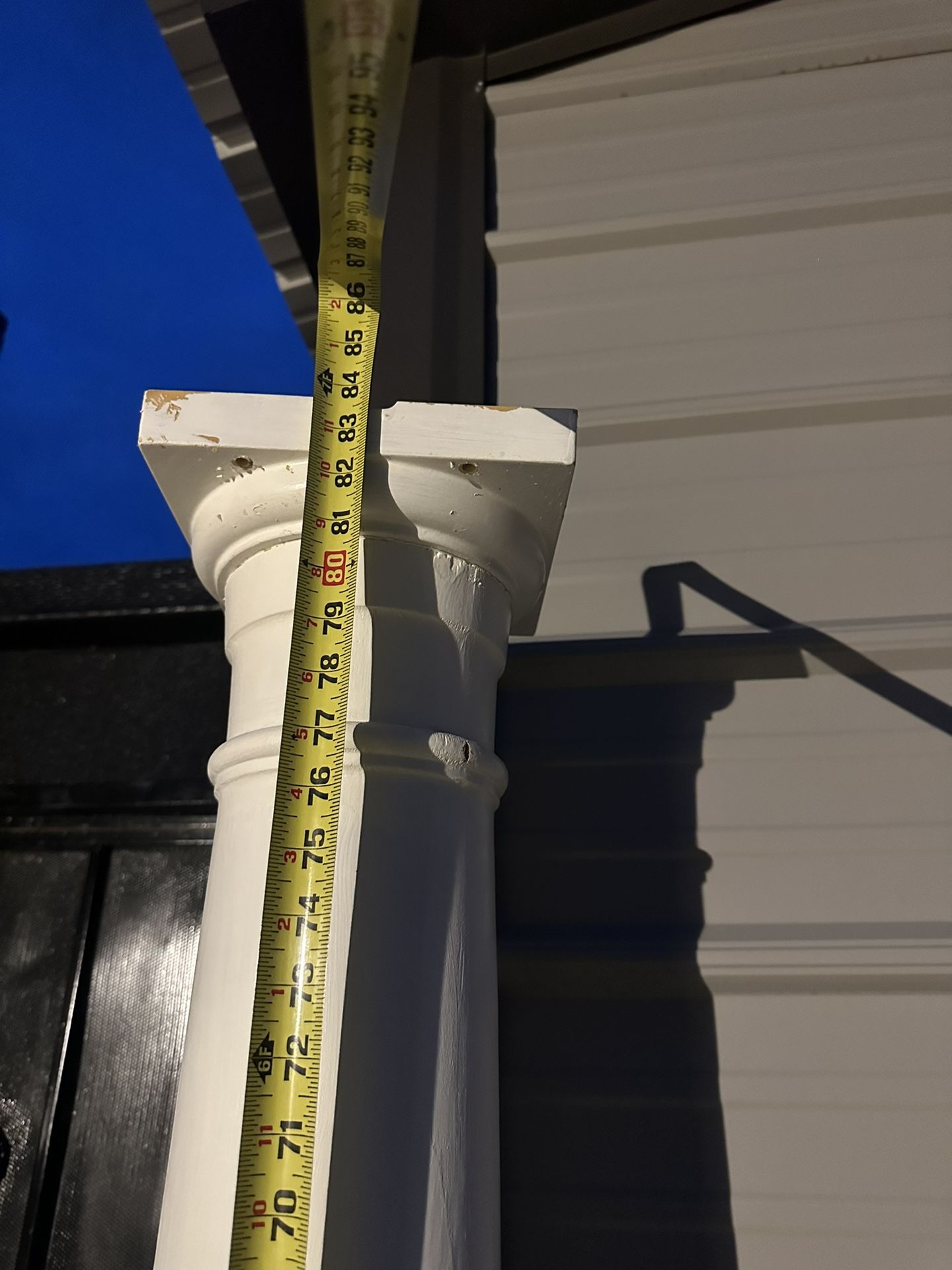 Two Large Plastic Columns