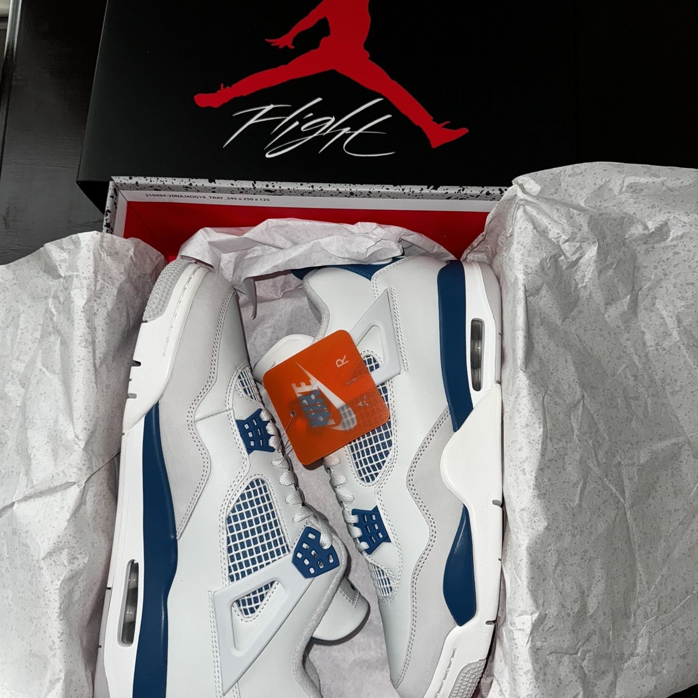 Air Jordan Military Blue 4 Size 10.5M