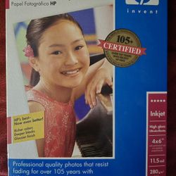 HP Photo Paper In Original Box New