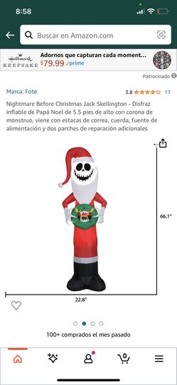 Christmas Jack Inflatable  5.5’ new In Box