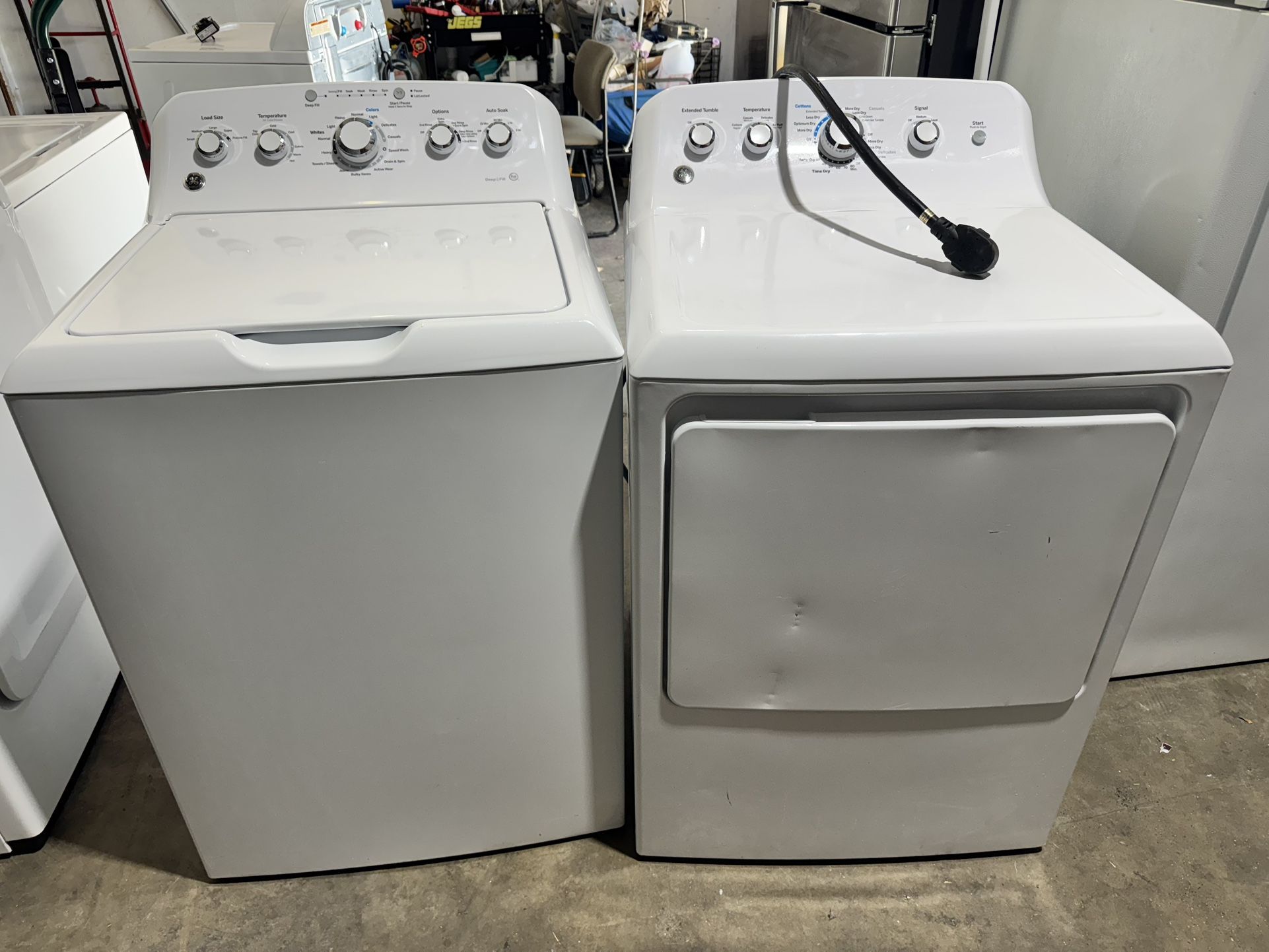 Ge Washer And dryer Set Larger Capacity