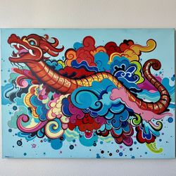 Dragon Painting By Portland Artist Brett Bowers