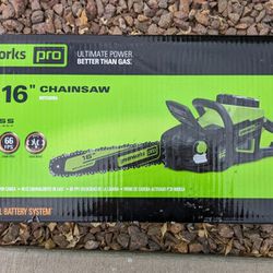 Greenworks 16" Chainsaw (Brand New)!!