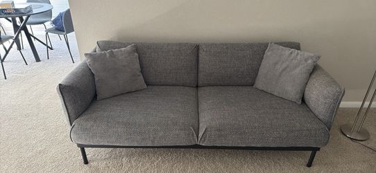 APPLARYD Loveseat, Lejde gray/blac