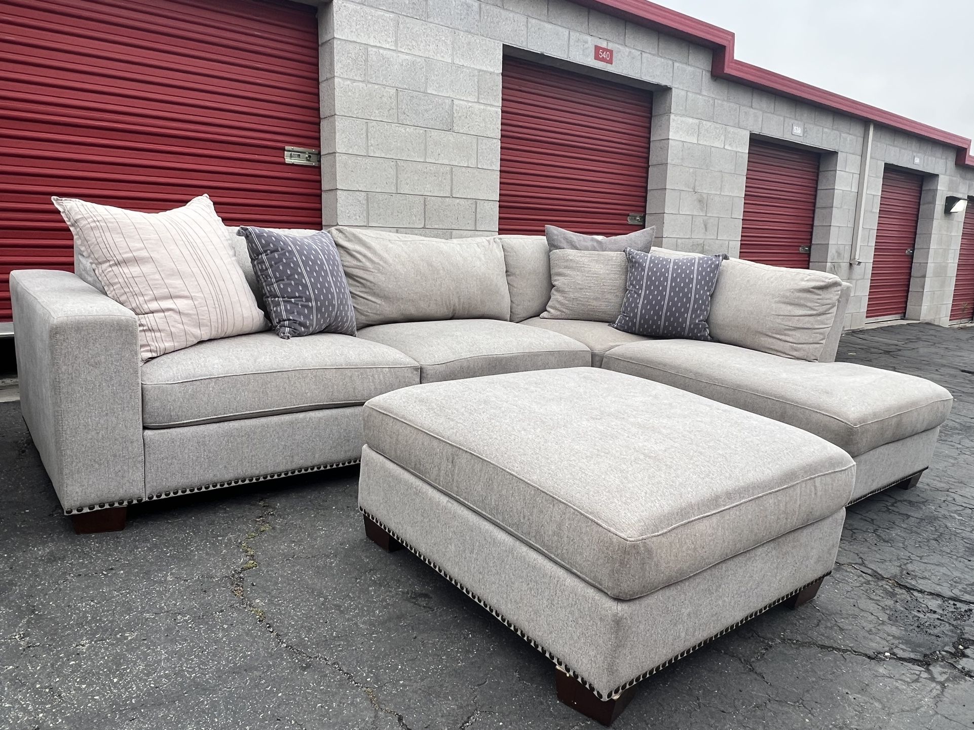 Costco Sectional With Ottoman NEW 
