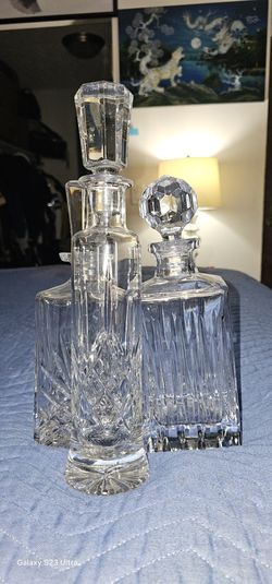 3 Cristal Decanter All 3 For 60 