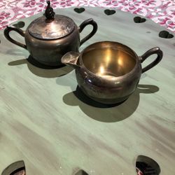 Vintage F.B. Rogers Silver Company Silver Plated Cream & Sugar set  