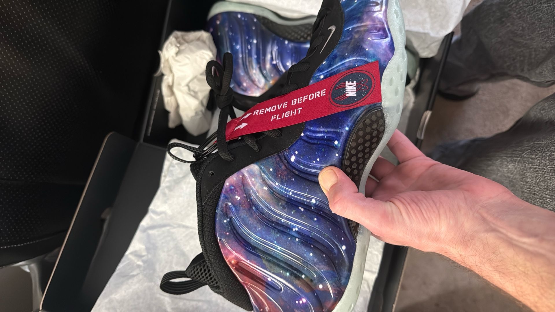 Galaxy Foamposite Nike Size 13 DS With Box