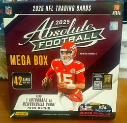 A 2025 Panini Absolute Football Mega Box