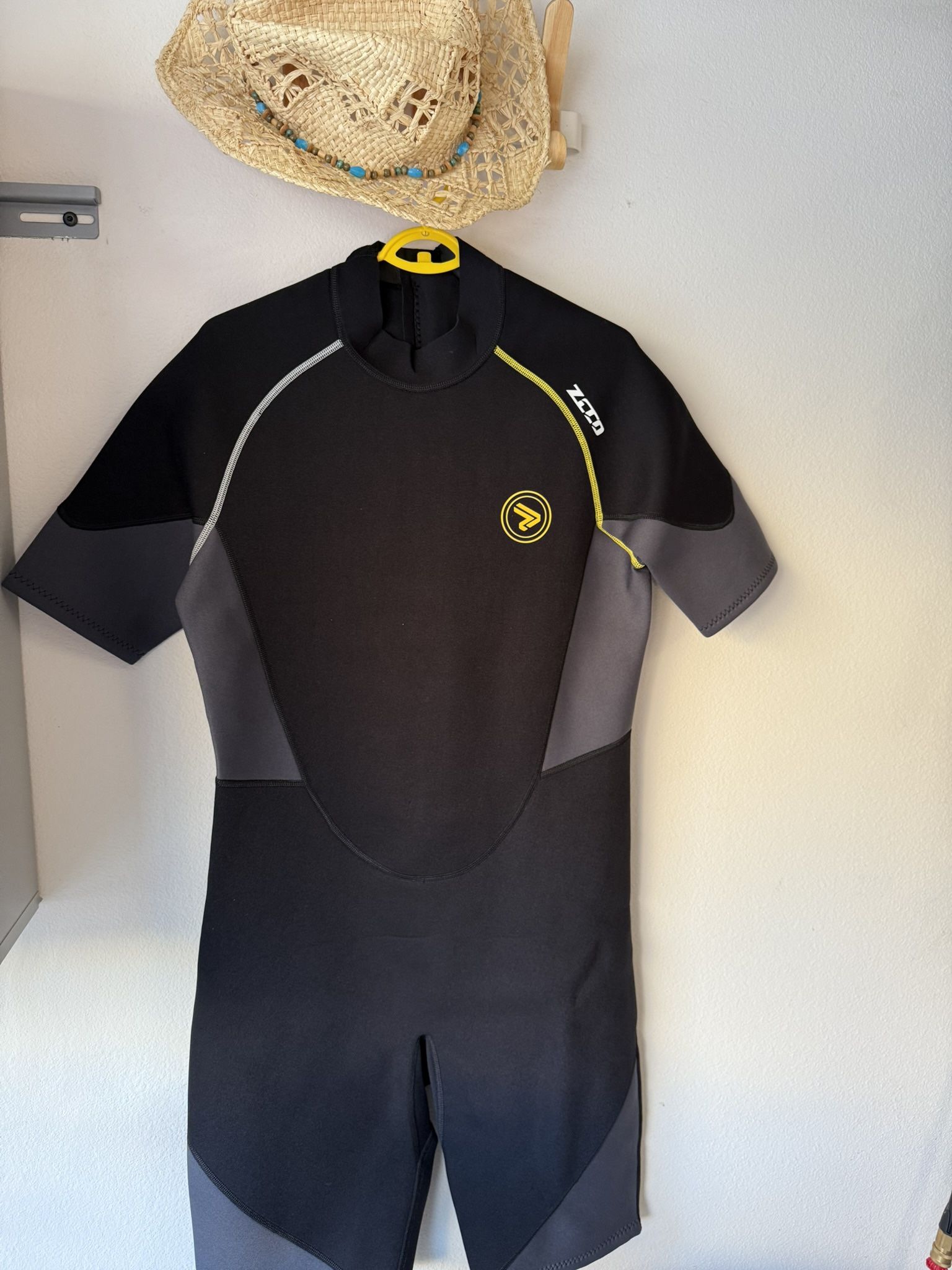 ZCCO Men's Shorty Wetsuit/1.5mm Premium Neoprene /Back Zip/Short Sleeve for Scuba Diving, Surfing 3X 